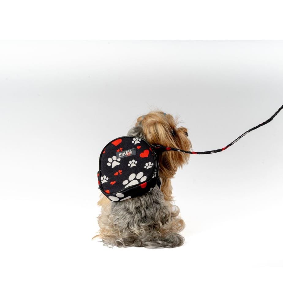 Sac à dos pour chien noir 100 % tissu alvéolé