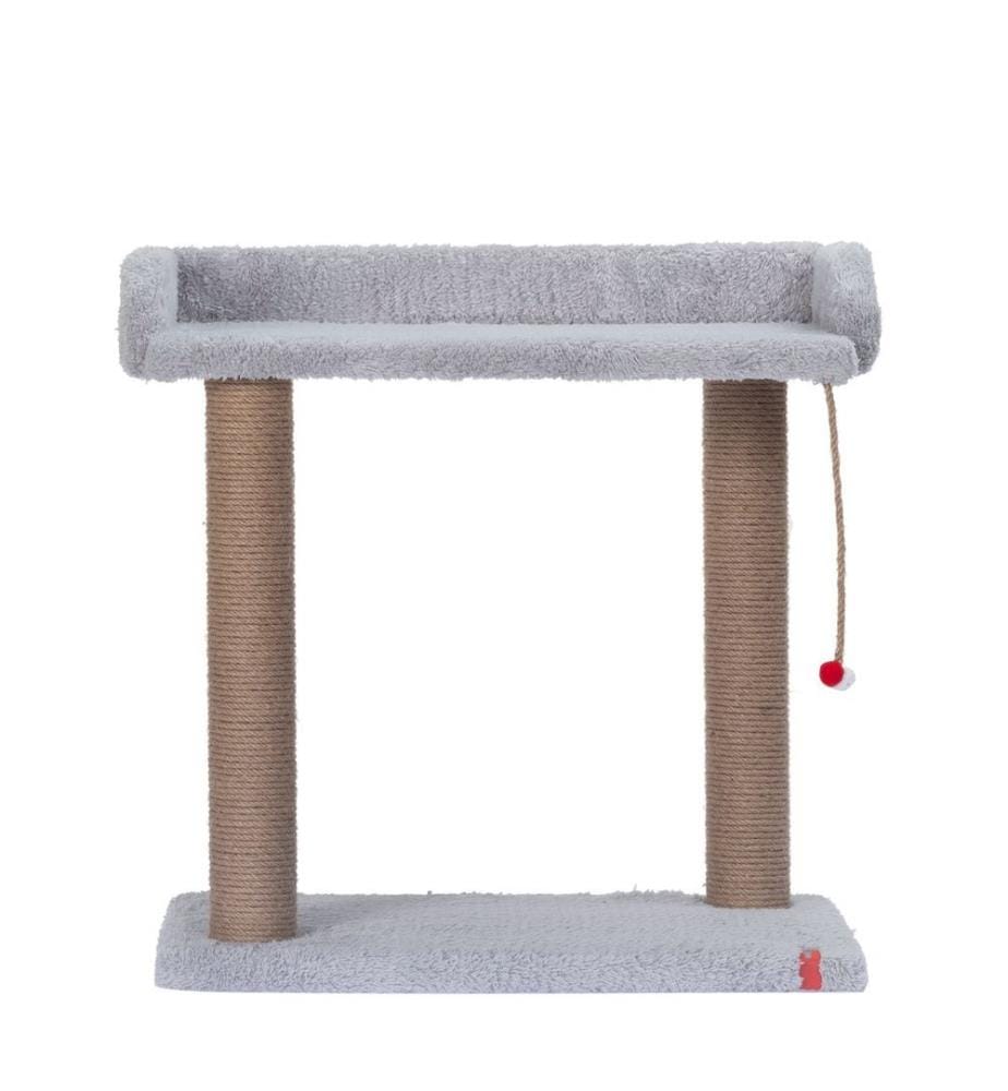 Griffoir pour chat gris cadre : 100 % aggloméré