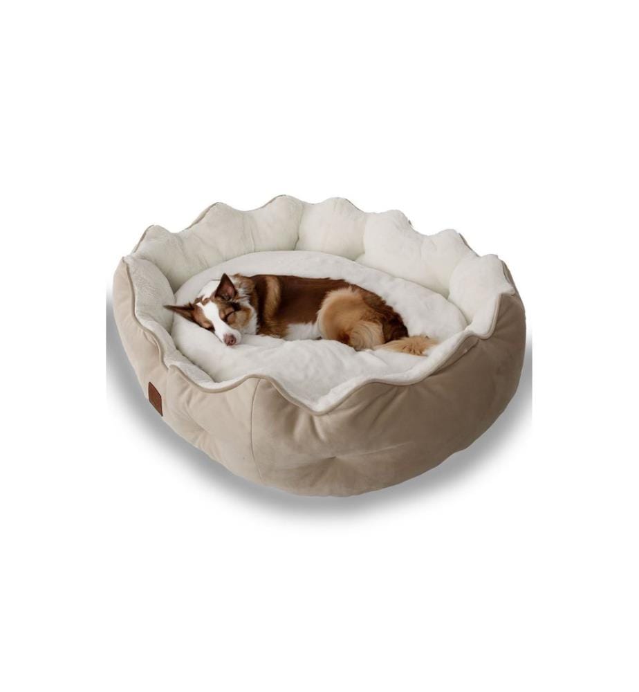Panier pour animaux couleur crème tissu extérieur : 100 % polyester