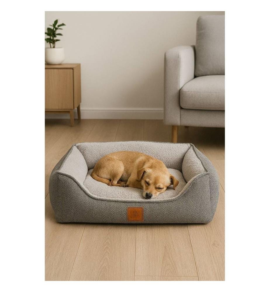 Panier pour animaux gris tissu extérieur : 100 % polyester