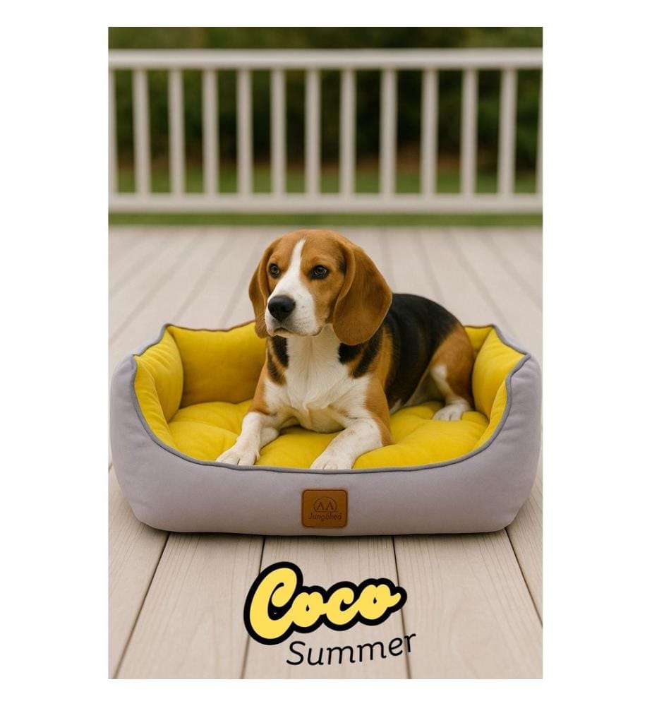 Panier pour animaux jaune tissu extérieur : 100 % polyester