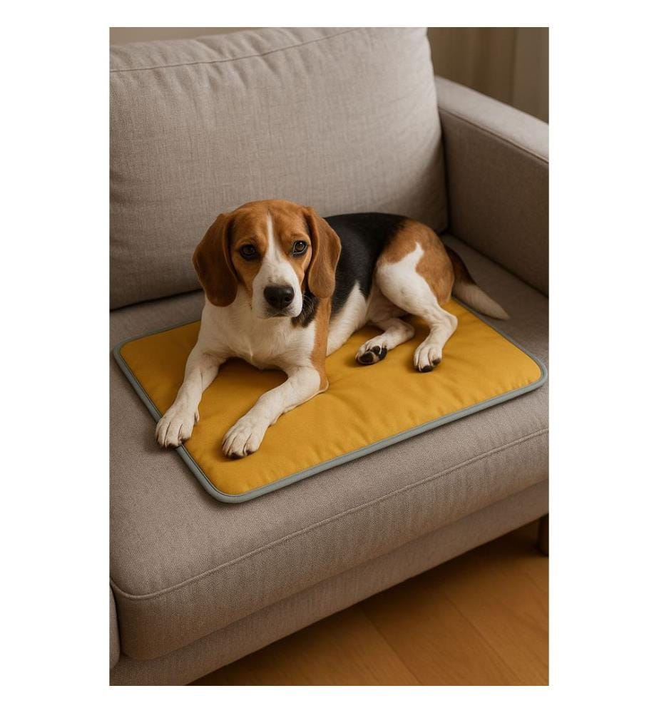 Panier pour animaux jaune tissu extérieur : 100 % polyester