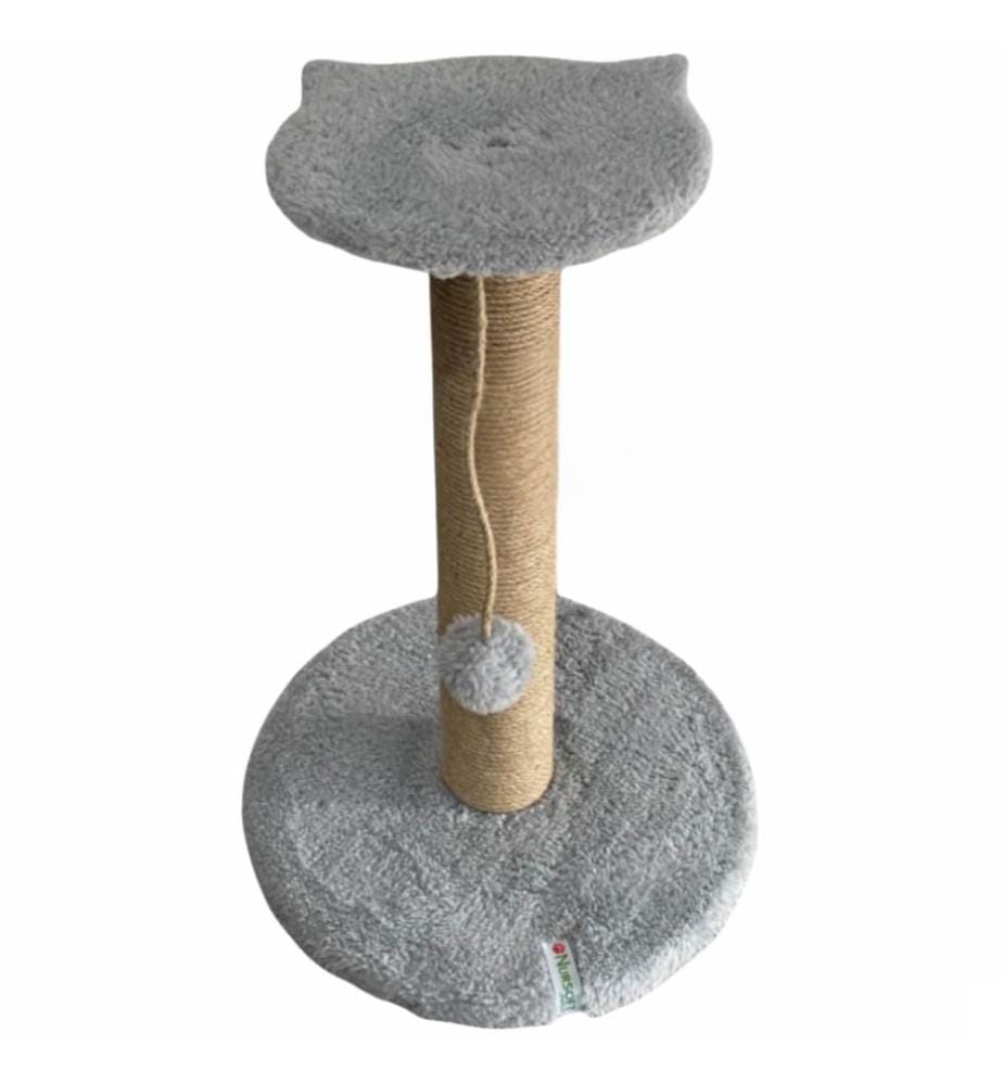 Griffoir pour chat gris 100 % tissu WELSOFT