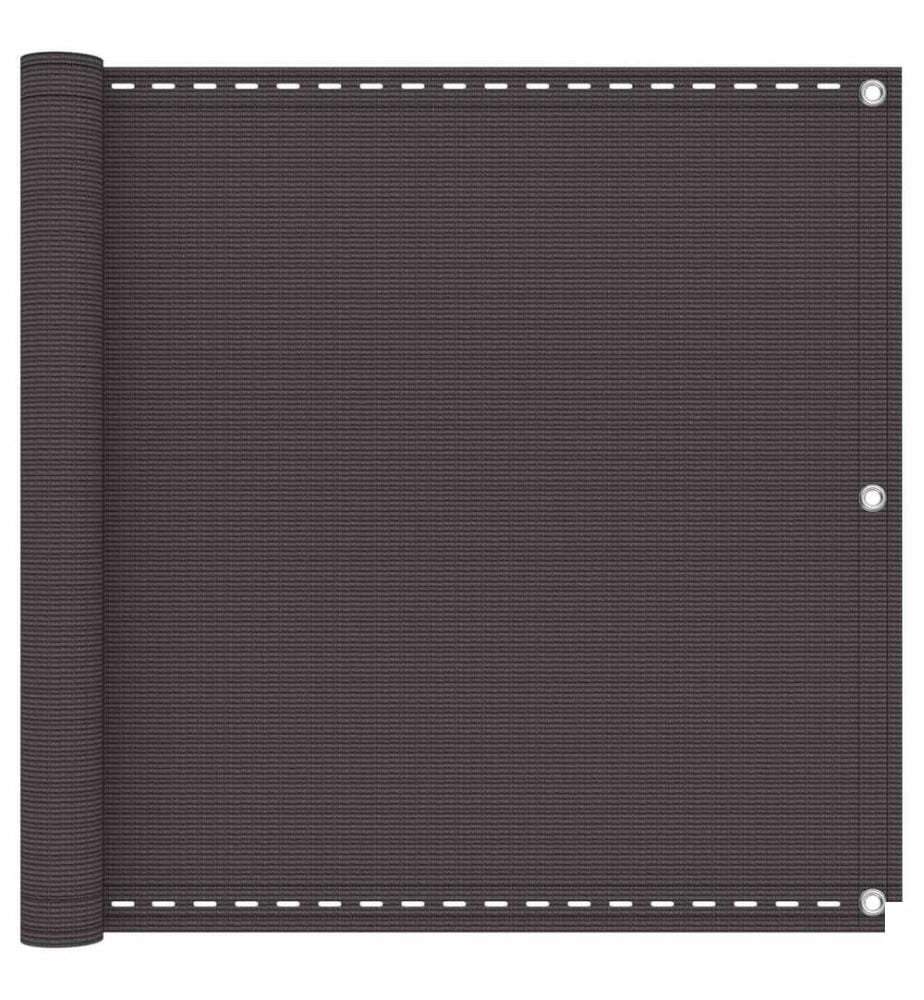 Écran de balcon Anthracite 75 x 700 cm HDPE et Aluminium