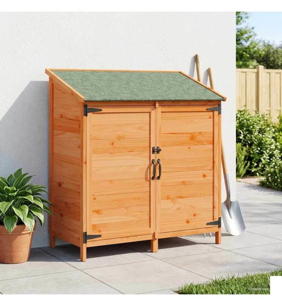 Abri de jardin avec toit Marron 106,5 x 56 x 113,5 cm