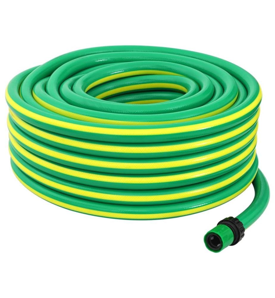 Tuyau de jardin 5 couches Vert et jaune 3 / 4'' 100 m PVC