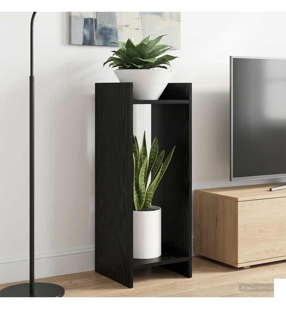 Support de Plante Chêne Noir 30 x 30 x 80 cm Bois dingénierie
