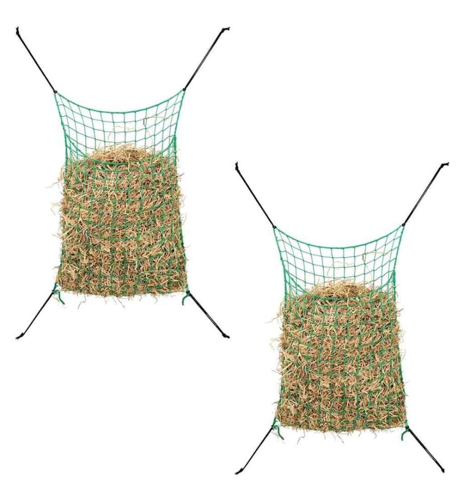Filet à foin 2 pcs Rectangulaire 0,9 x 1 m PP