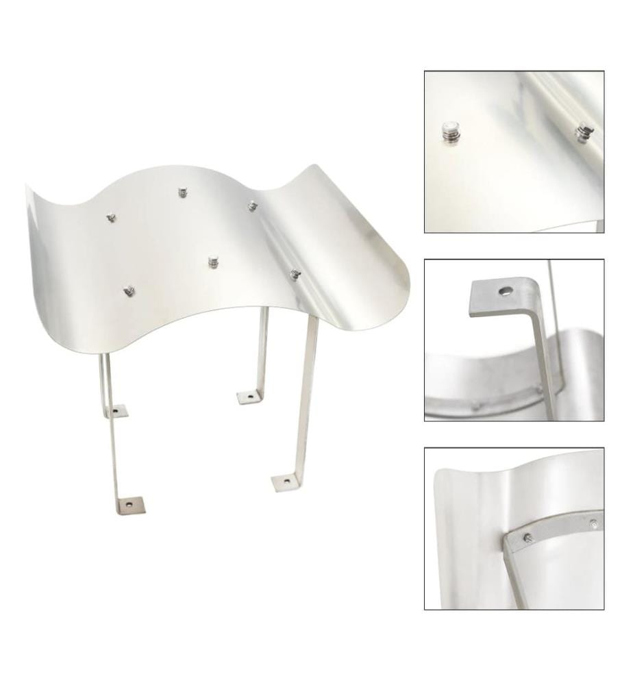 Capot de cheminée Acier inoxydable 70 x 70 x 37 cm