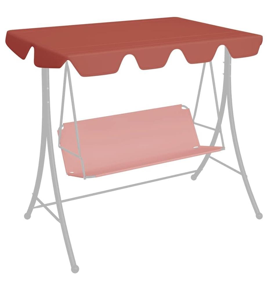 Toit rechange balançoire terre cuite 150/130x105/70 cm