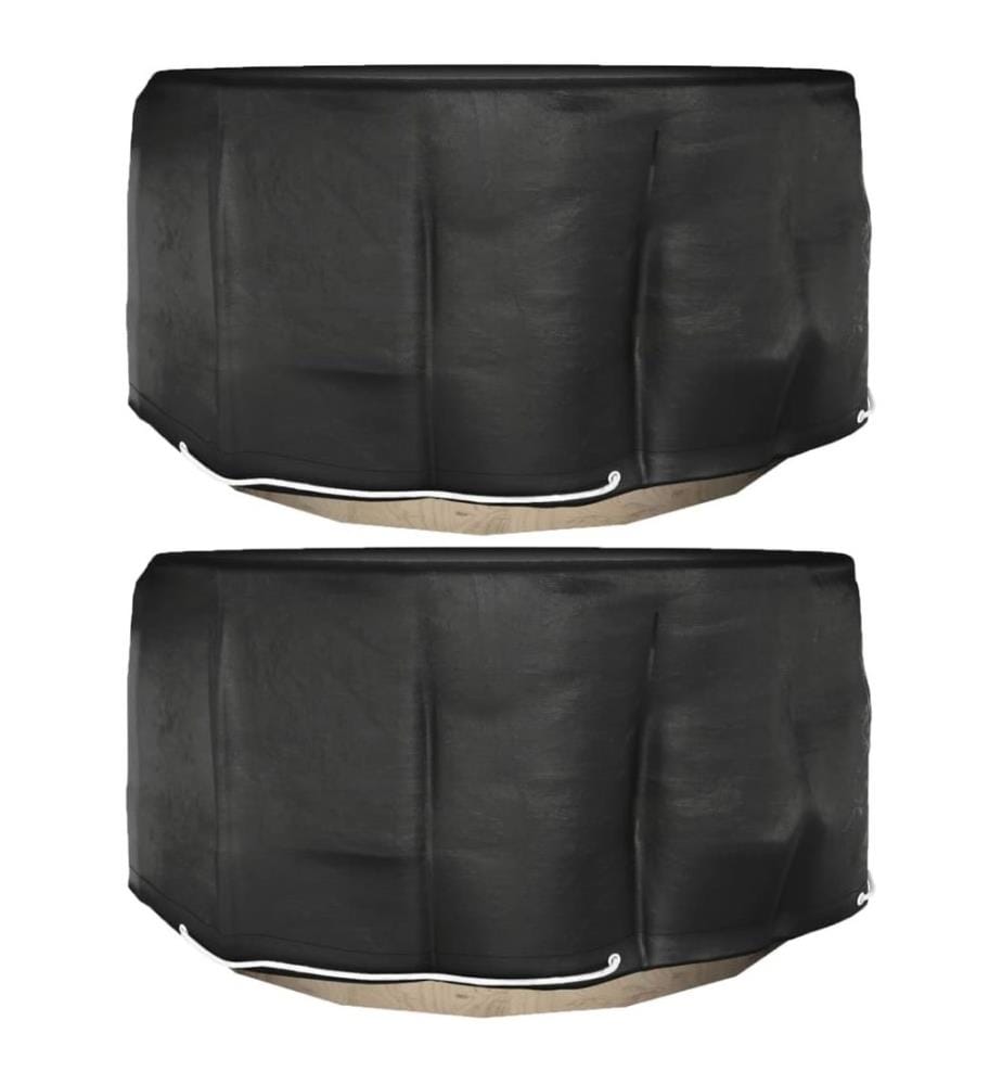 Housses pour meubles de jardin 2 pcs 10 illets Ø230x90 cm rond