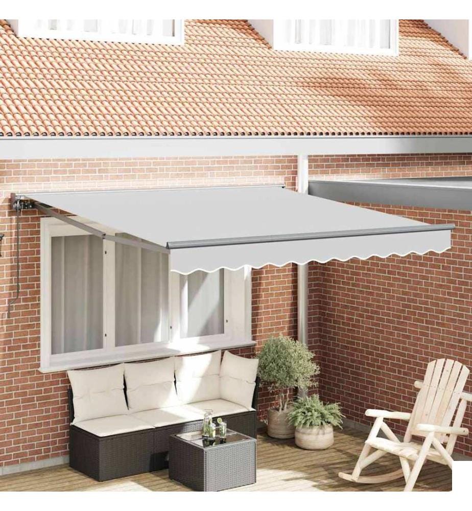 Cadre d'auvent Réglable Anthracite 3 x 2,5 m Acier