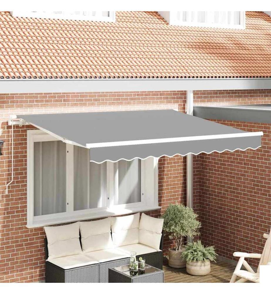 Cadre d'auvent Blanc 2,5 x 2 m Métal