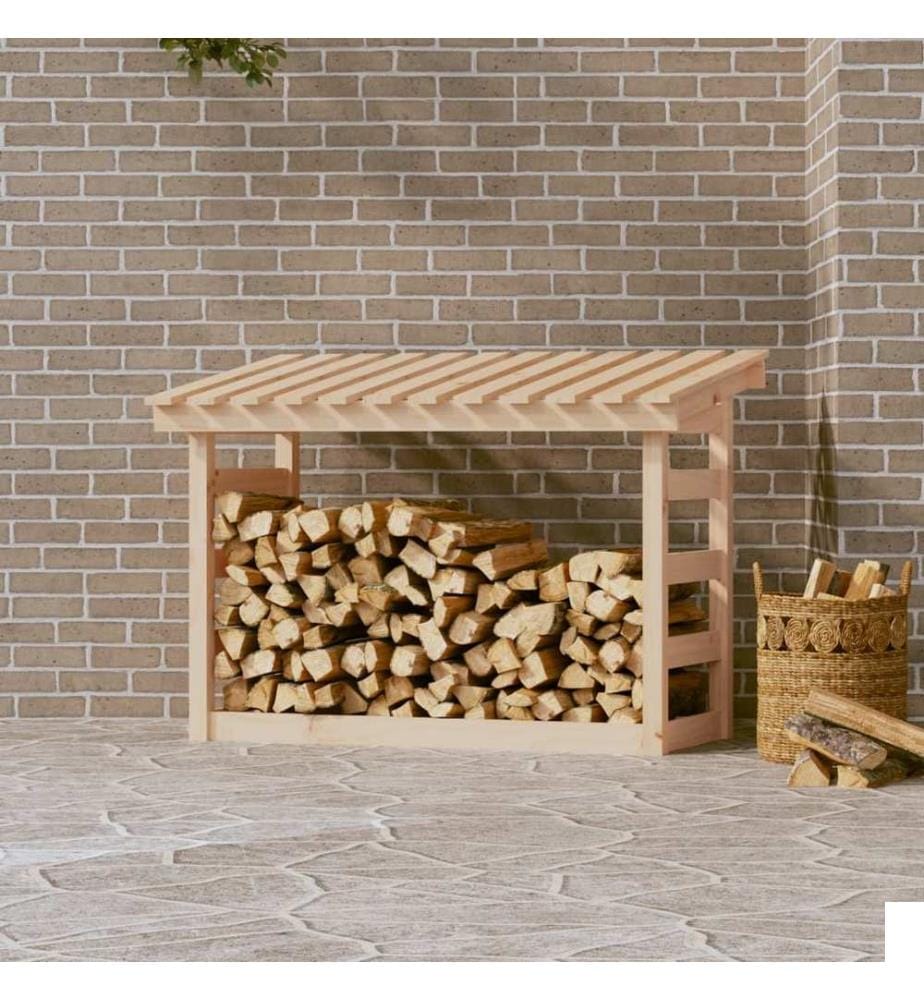 Support pour bois de chauffage 108x64,5x78 cm Bois de pin