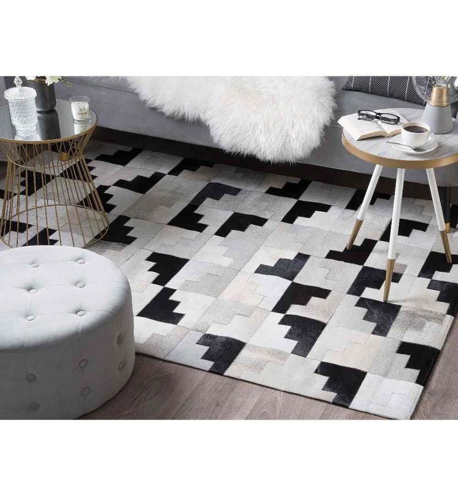 Tapis EFIRLI Gris 140 x 200 cm Cuir