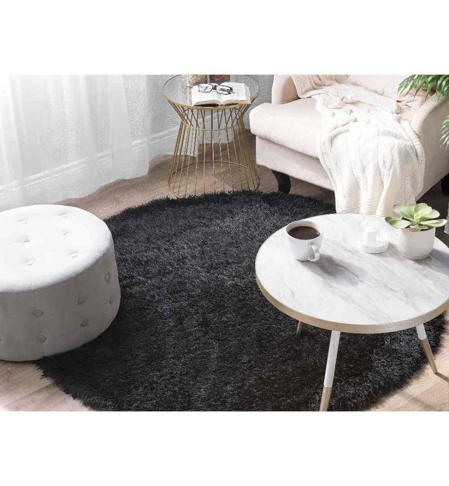 Tapis à poils longs CIDE Noir ø 140 cm