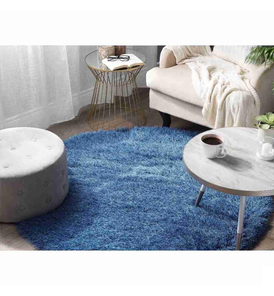 Tapis à poils longs CIDE Bleu ø 140 cm