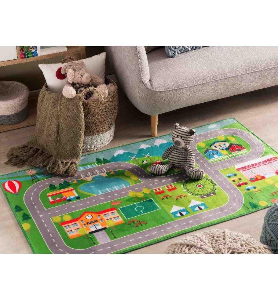 Tapis enfant SEBEN Vert 80 x 150 cm