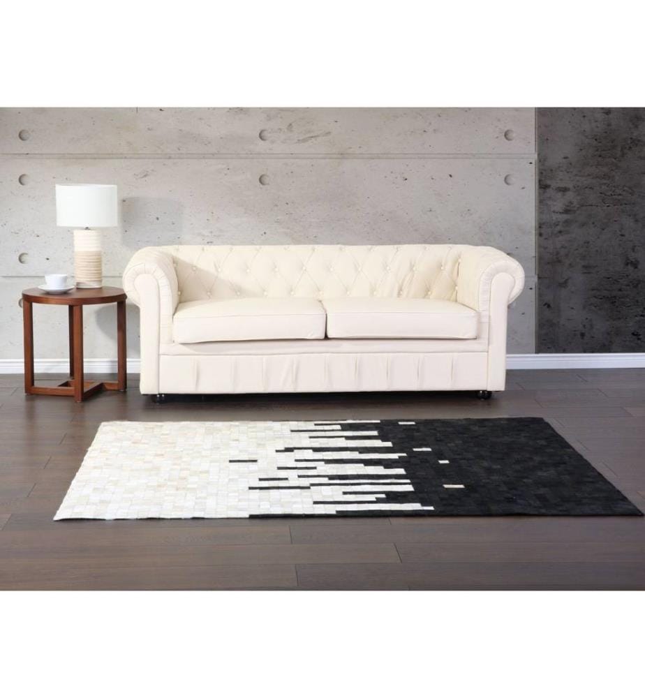 Tapis BOLU Noir 160 x 230 cm Cuir