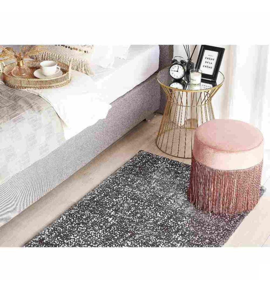 Tapis ESEL Argenté 80 x 150 cm Soie artificielle