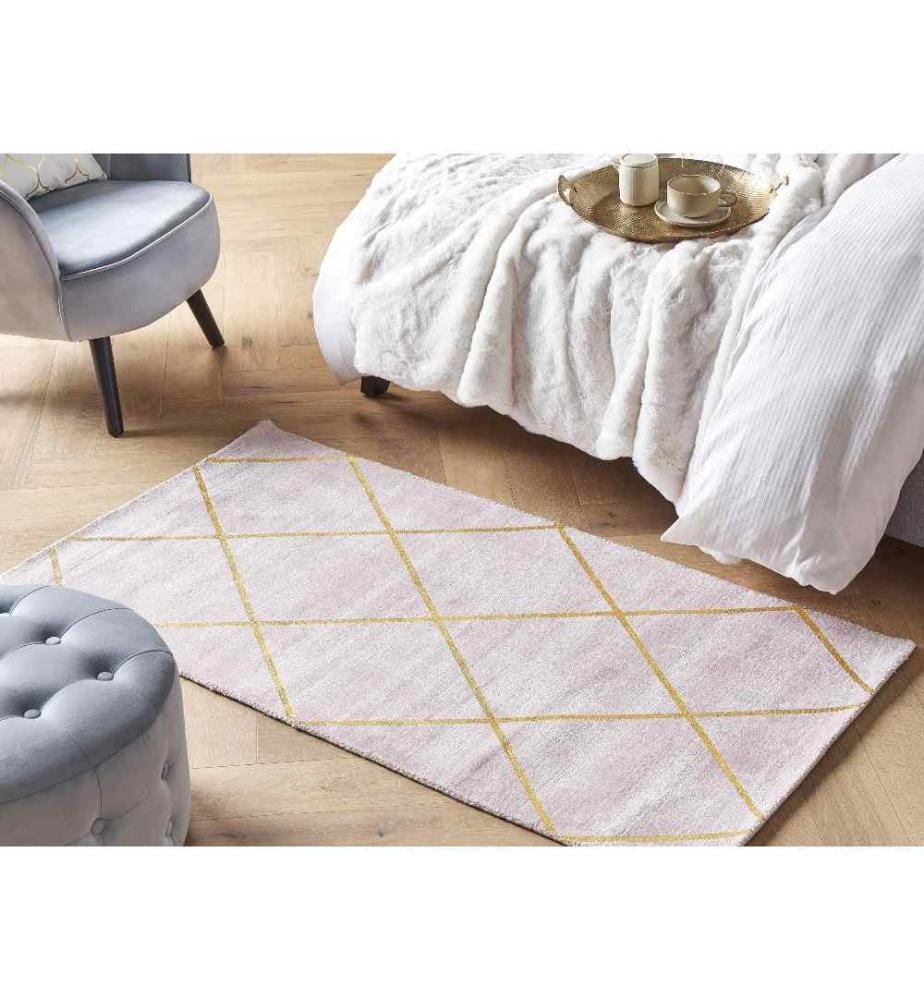 Tapis ATIKE Rose 80 x 150 cm Soie artificielle