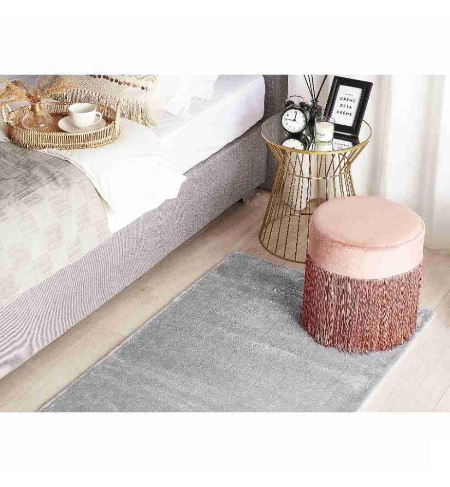 Tapis GESI II Gris clair 80 x 150 cm Soie artificielle