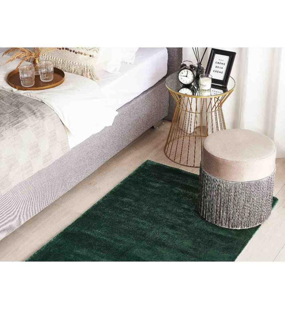 Tapis GESI II Vert foncé 80 x 150 cm Soie artificielle
