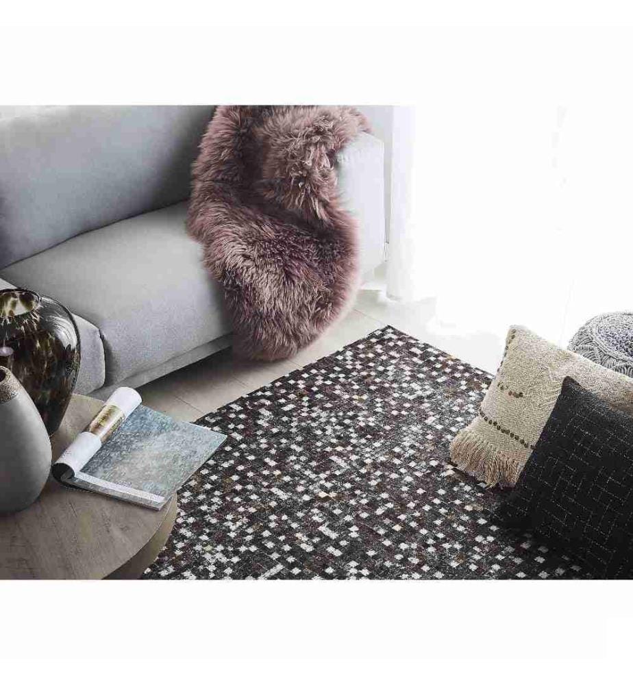 Tapis AKKESE Marron 160 x 230 cm Cuir