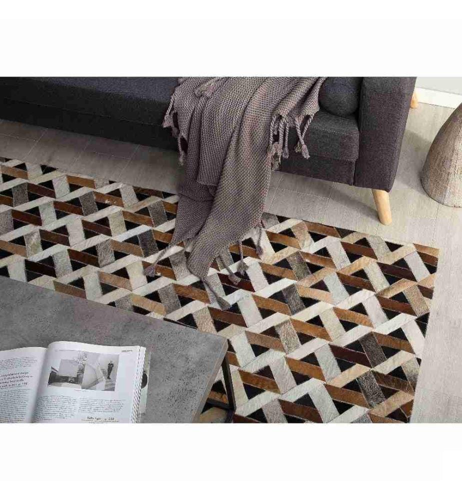 Tapis TUGLU Marron 160 x 230 cm Cuir