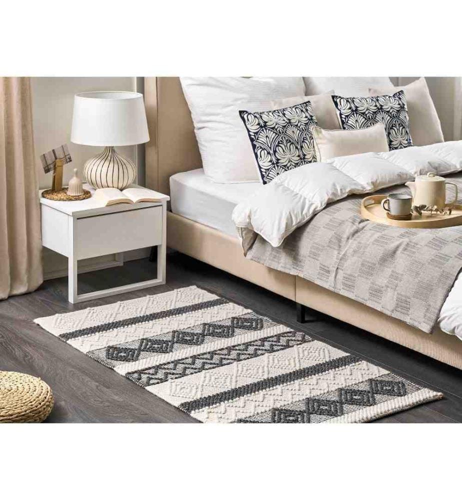 Tapis DAVUTLAR Beige clair 80 x 150 cm Laine
