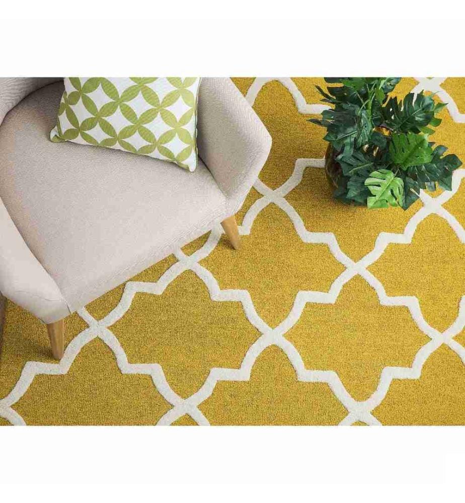 Tapis SILVAN Jaune 80 x 150 cm Laine