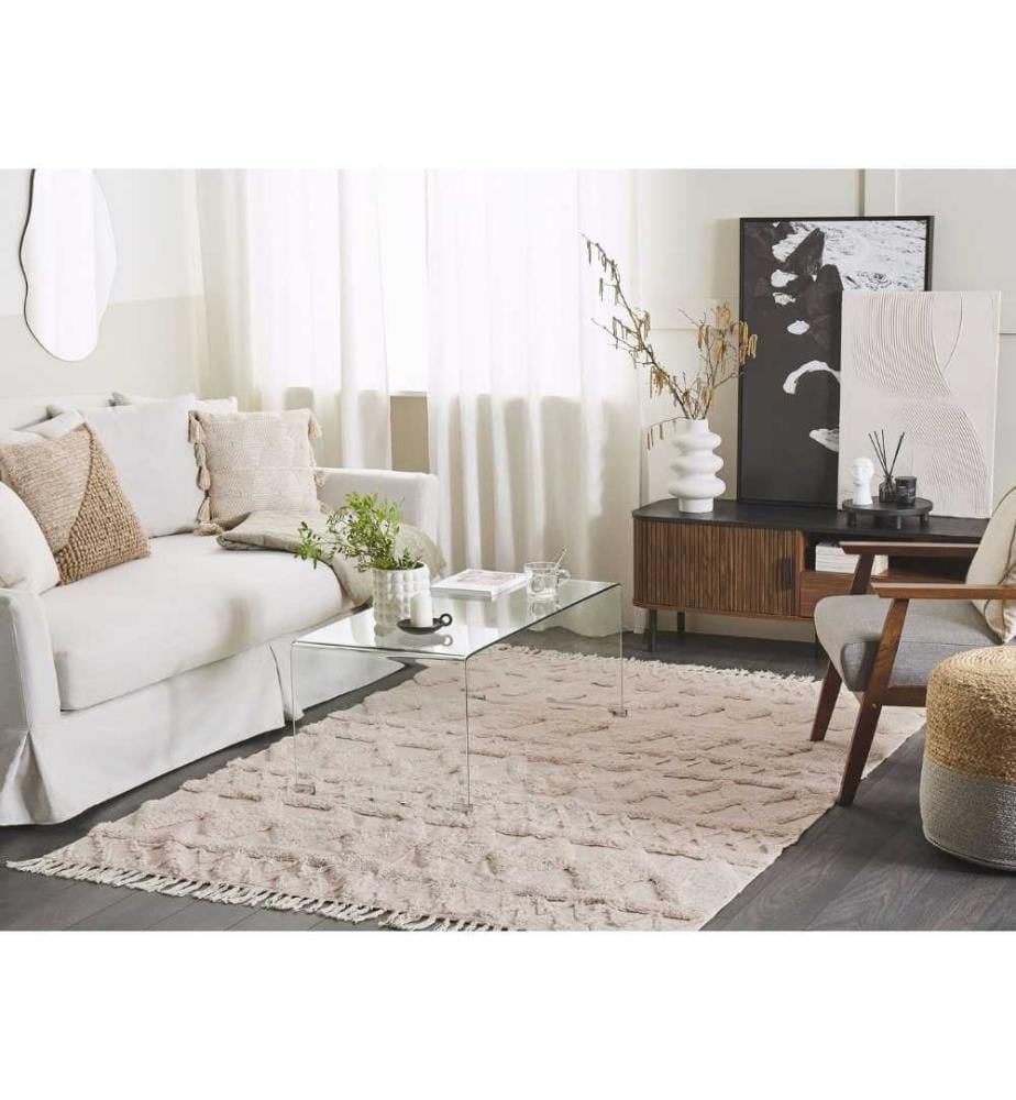 Tapis DIDIM Beige 160 x 230 cm Coton