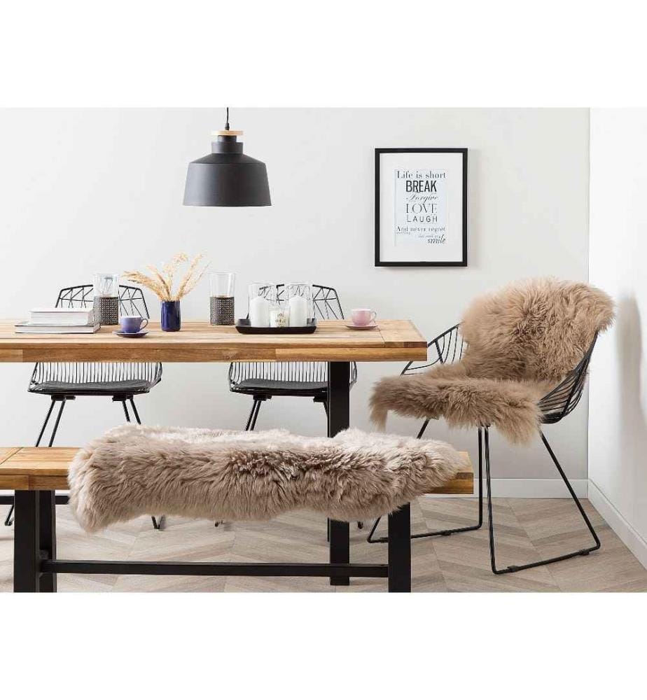 Déco en peau de mouton ULURU Marron 65 x 110 cm