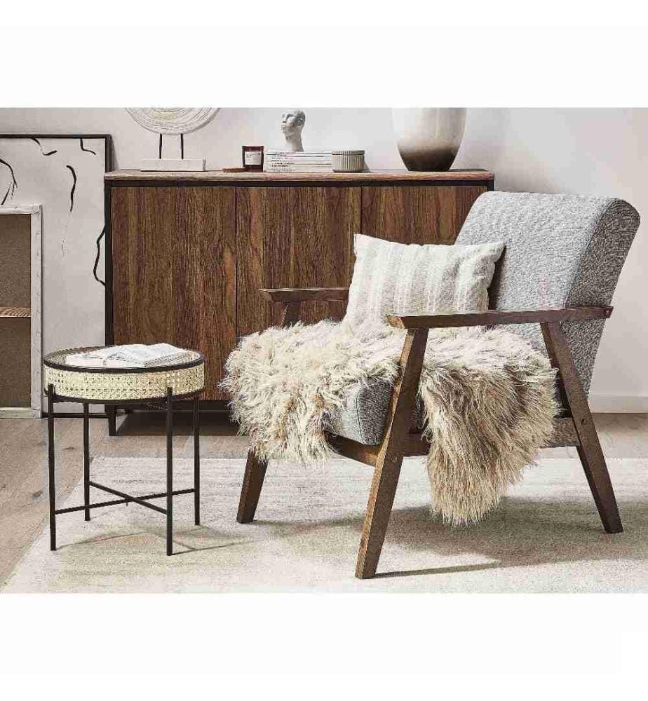 Tapis en fausse fourrure MUNGO Beige 63 x 95 cm