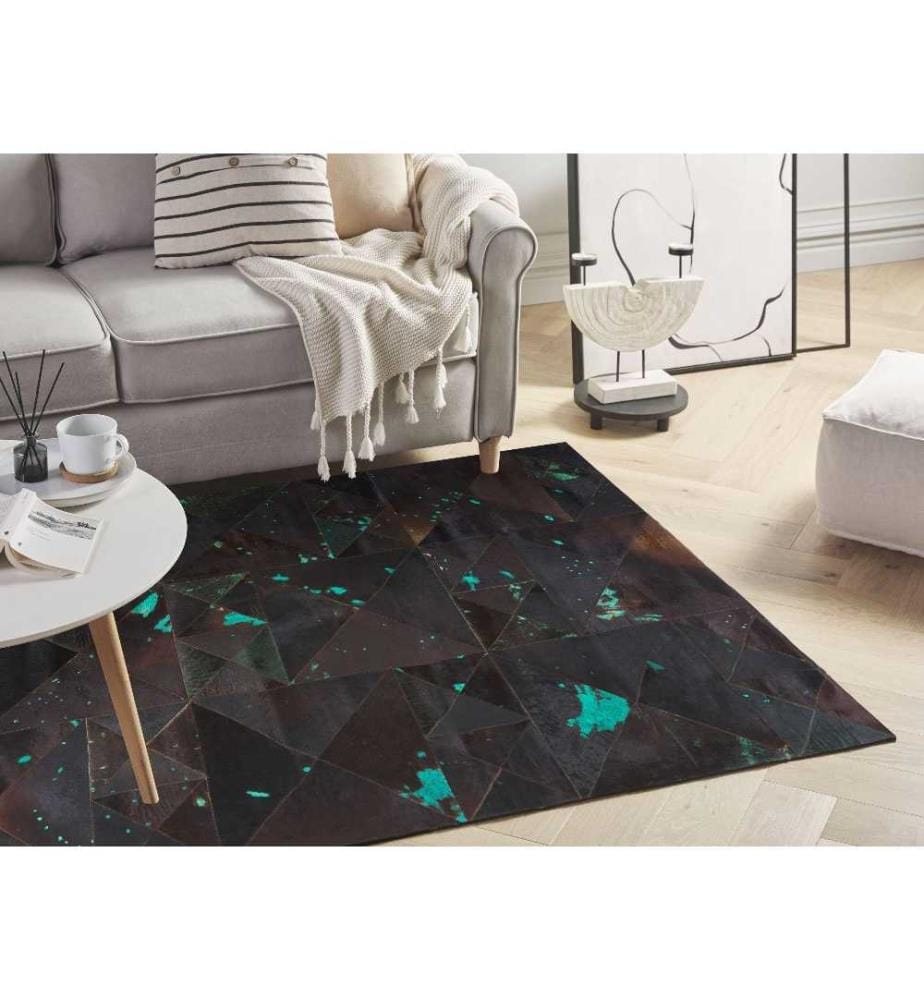 Tapis ATALAN Marron 160 x 230 cm Cuir