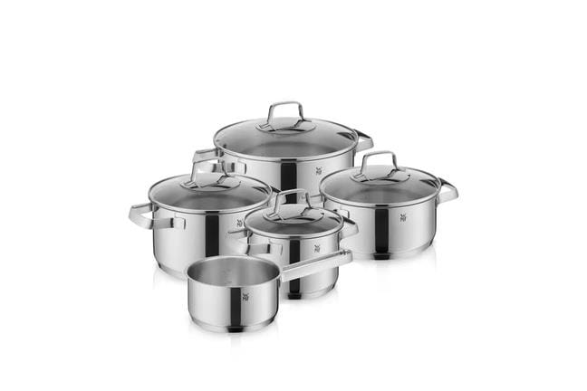Batterie de Cuisine 5 Pièces Belmonte - Argenté