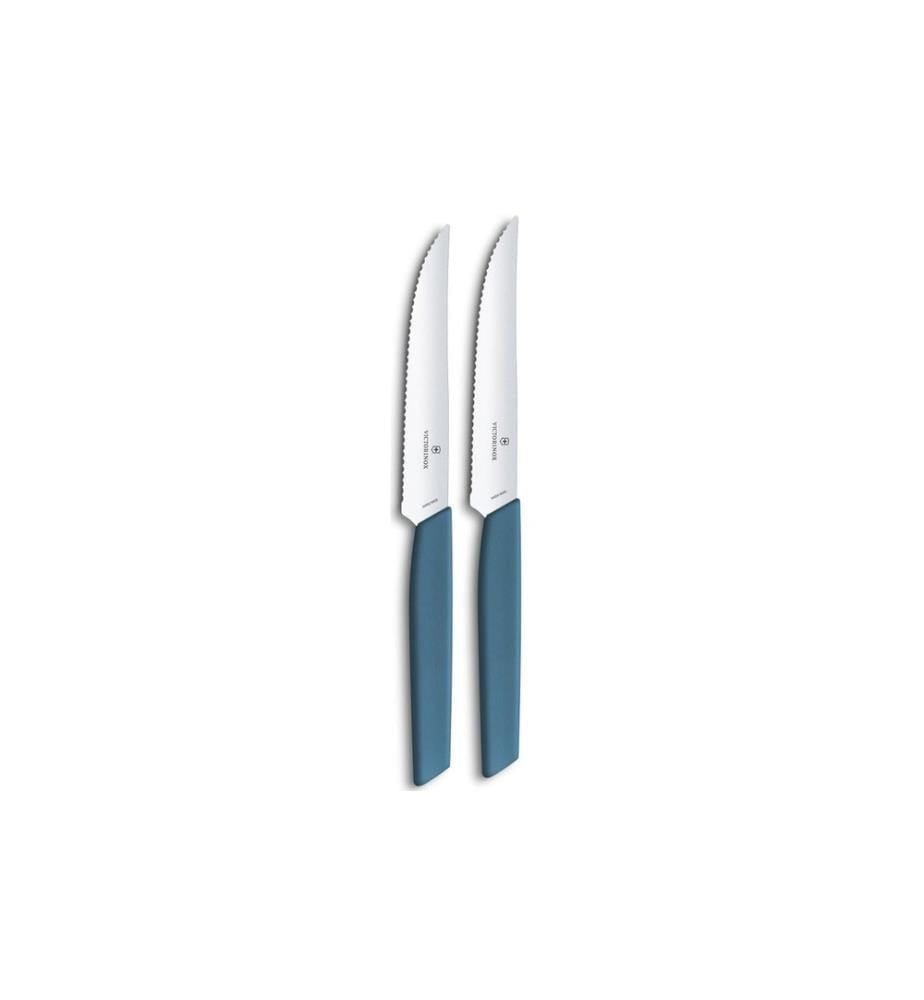 VICTORINOX - Kits de couteaux à steak Swiss Modern 2 Pièce/s, Bleu