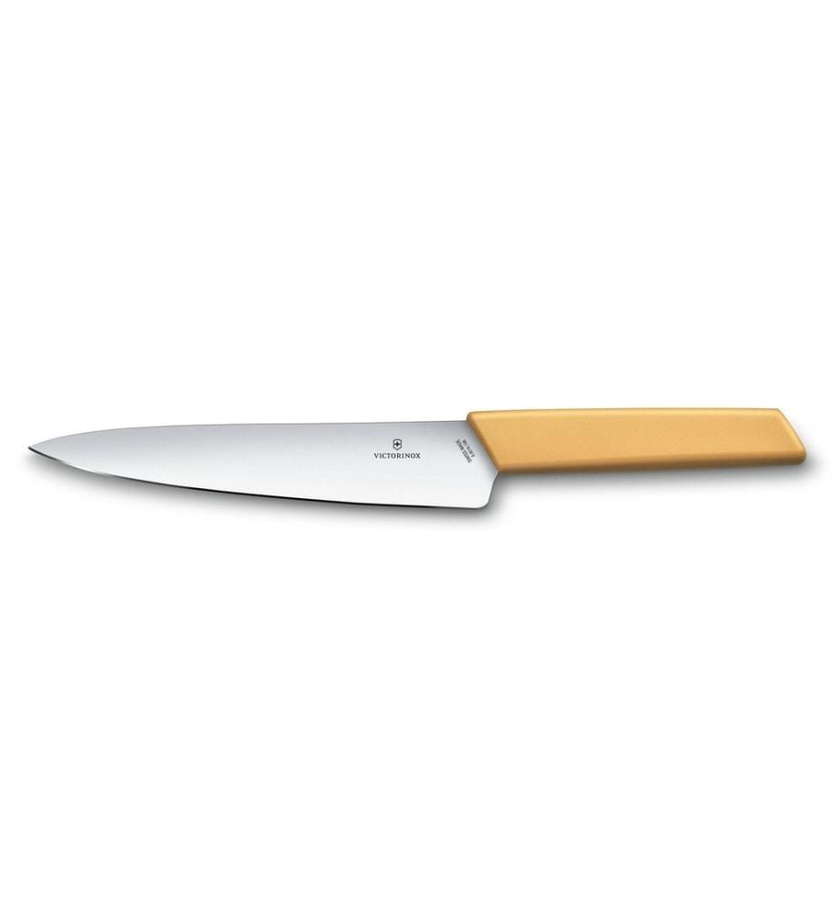 VICTORINOX - Couteau trancheur Swiss Modern 19 cm, Honey