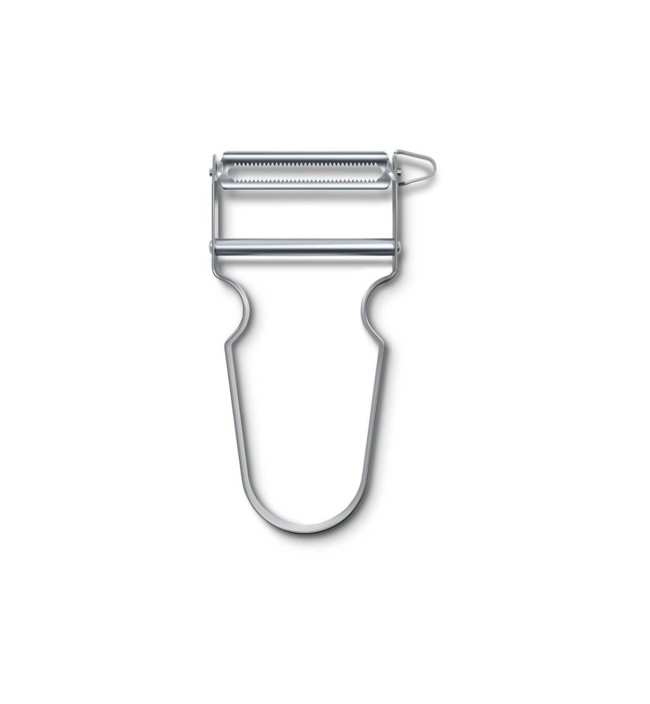 VICTORINOX - Couteau économe Star avec bord dentelé, Argenté