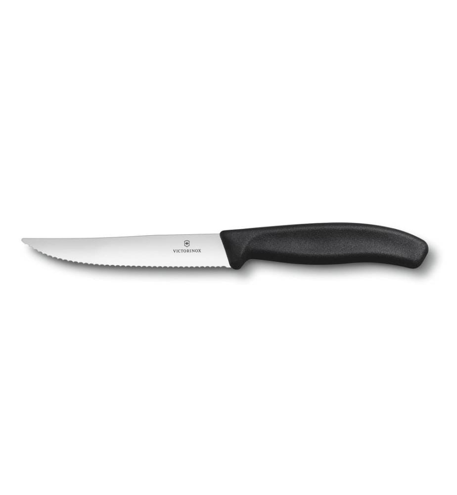 VICTORINOX - Couteau à steak Swisss Classic Gourmet Moyen, 1 Pièce/s, Noir