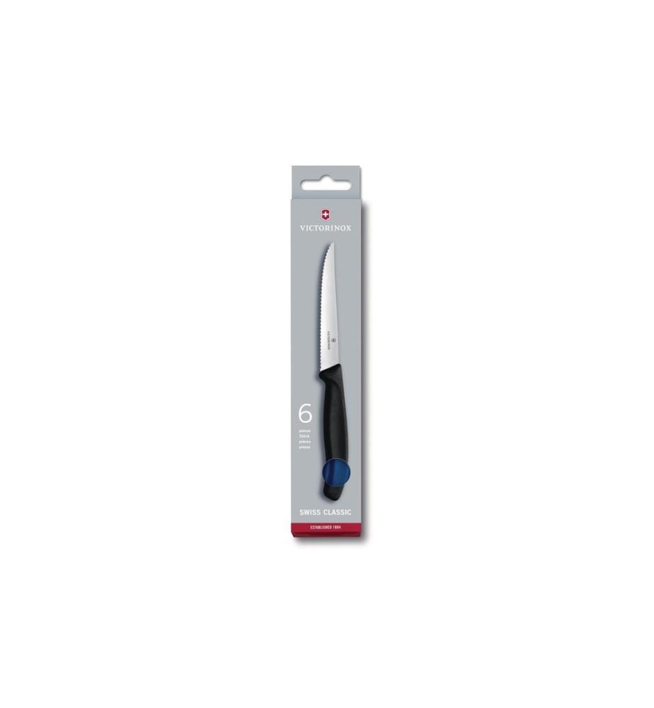 VICTORINOX - Couteau à steak Swiss Classic 6 Pièce/s, Bleu