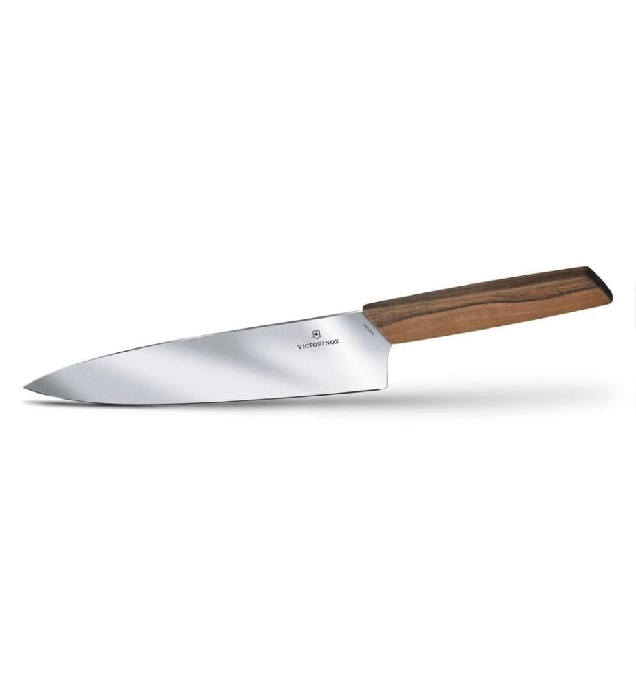 VICTORINOX - Couteau trancheur Swiss Modern 20 cm, Noyer
