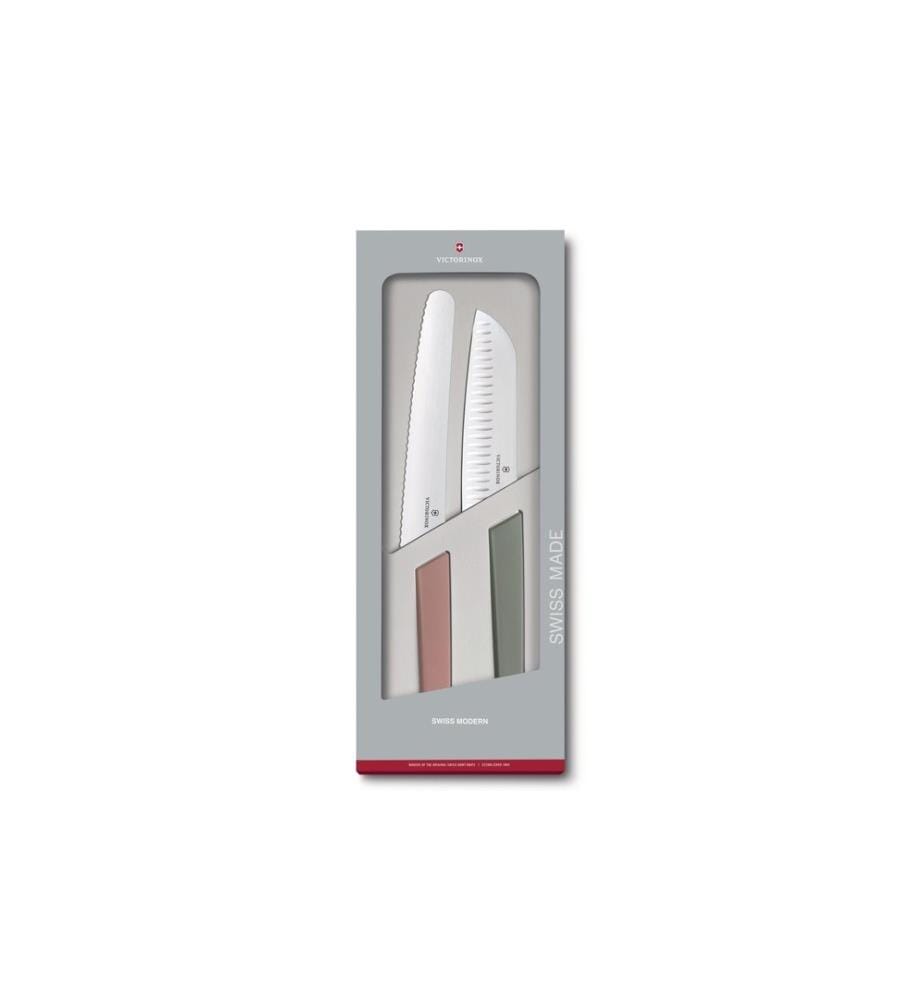 VICTORINOX - Couteau de cuisine Swiss Modern Vert/Rose