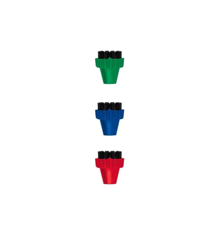 POLTI - Brosses colorées pour Vaporetto Lecoaspira Unico, 3 pièces