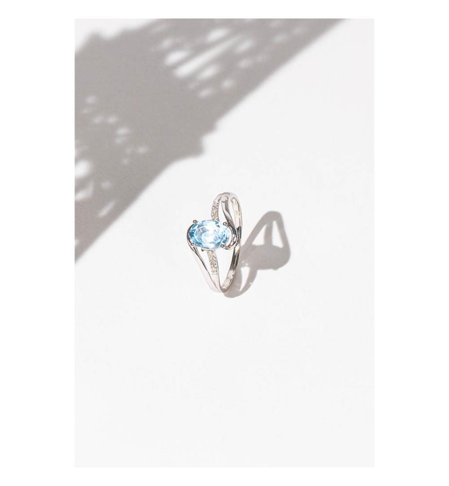 Bague Auckland - Or Blanc 375/1000