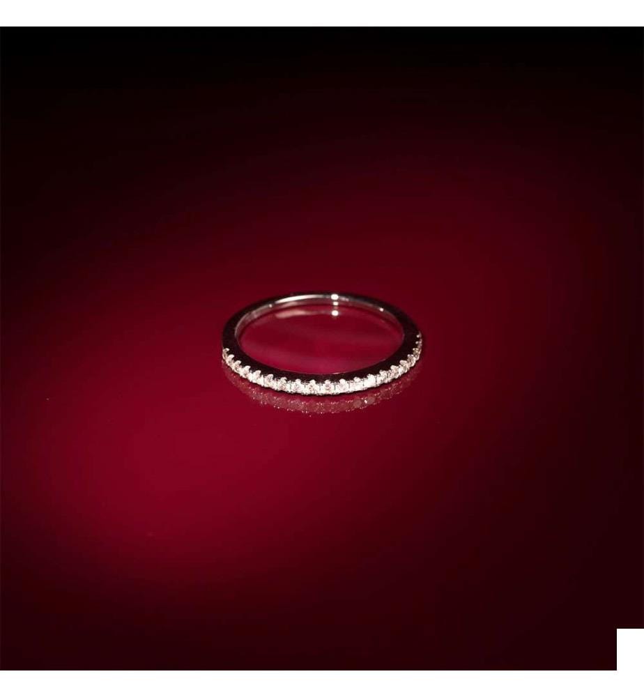 Bague Alliance Délice - Or Blanc 375/1000