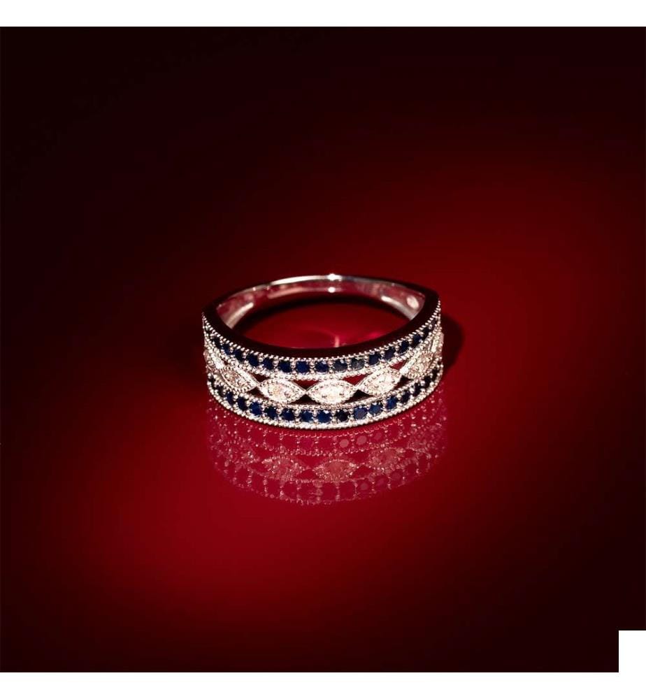 Bague Melisandre - Or Blanc 375/1000