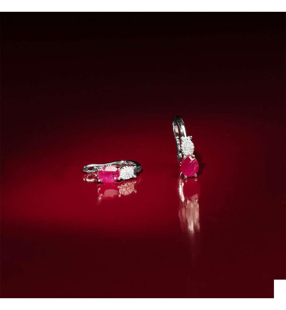 Boucles d'Oreilles Lisemore - Or Blanc 375/1000