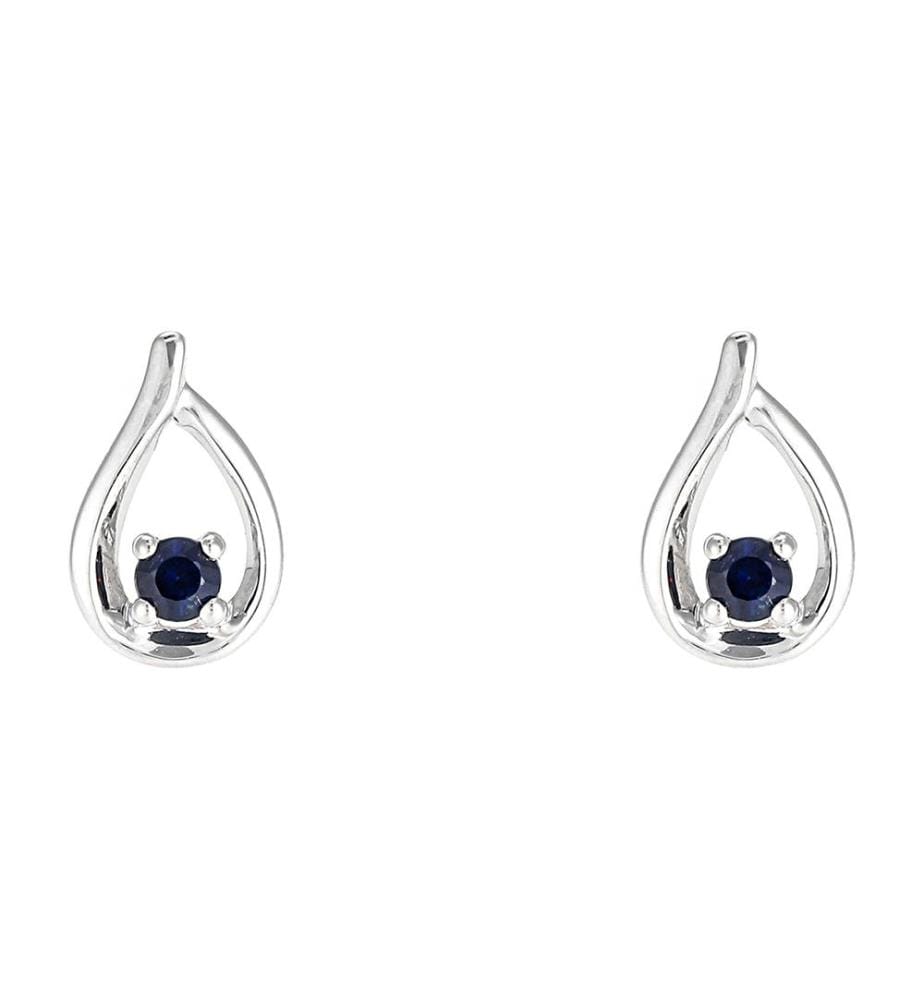 Boucles d'Oreilles Mots Doux - Or Blanc 375/1000