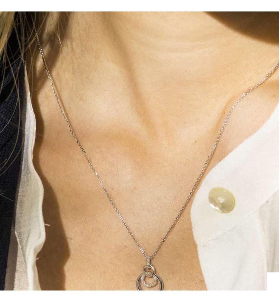 Pendentif Nola - Or Blanc 375/1000